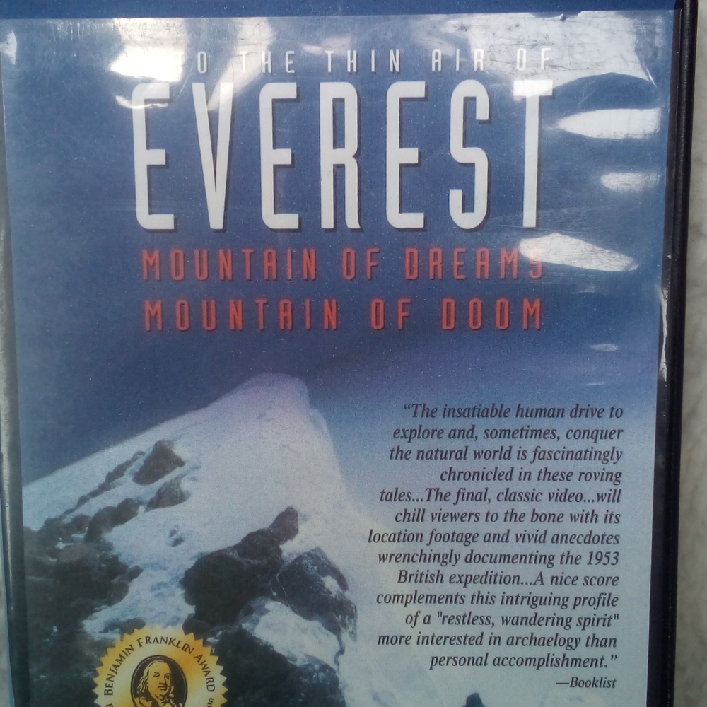 DVD - not rated - Into the thin air of Everest